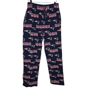 NFL Apparel Mens Navy New England Patriots Motif Lounge Sleep Pants Size Small